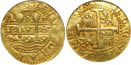 8 Ескудо Перу Золото Карл II король Іспанії (1661-1700)