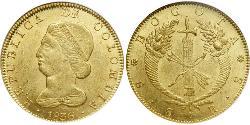 8 Ескудо Республіка Нова Гранада (1831–1858) Золото 