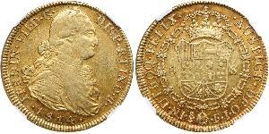 8 Ескудо Чилі Золото Фердинанд VII король Іспанії (1784-1833)
