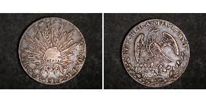 8 Реал Second Federal Republic of Mexico (1846 - 1863) Серебро 