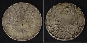 8 Реал Second Federal Republic of Mexico (1846 - 1863) Серебро 