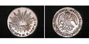 8 Реал Second Federal Republic of Mexico (1846 - 1863) Серебро 