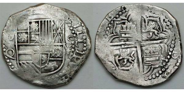 8 Реал Боливия / Вице-королевство Перу (1542 - 1824) / Испания Серебро Philip IV of Spain (1605 -1665)