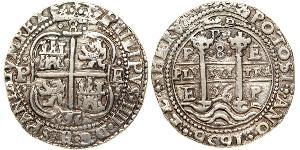 8 Реал Испанская империя (1700 - 1808) Серебро Карл II король Испании (1661-1700)