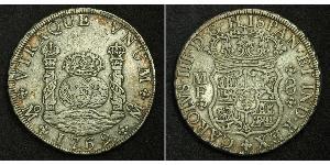 8 Реал Новая Испания (1519 - 1821) Серебро Карл III король Испании (1716 -1788)