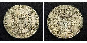 8 Реал Новая Испания (1519 - 1821) Серебро Карл III король Испании (1716 -1788)
