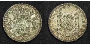 8 Реал Новая Испания (1519 - 1821) Серебро Карл III король Испании (1716 -1788)