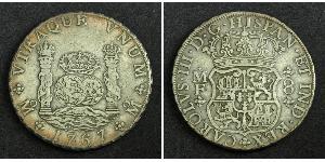 8 Реал Новая Испания (1519 - 1821) Серебро Карл III король Испании (1716 -1788)