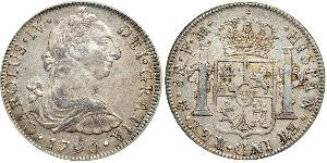8 Реал Новая Испания (1519 - 1821) Серебро Карл IV король Испании (1748-1819)