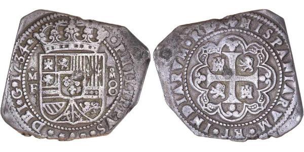 8 Реал Новая Испания (1519 - 1821) Серебро Филипп V король Испании (1683-1746)