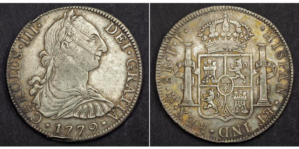 8 Реал Новая Испания (1519 - 1821) Серебро Карл IV король Испании (1748-1819)