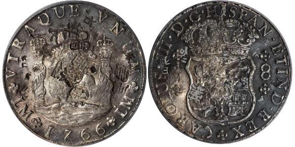 8 Реал Перу Серебро Карл III король Испании (1716 -1788)