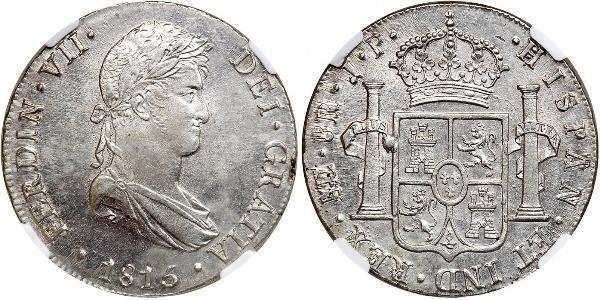 8 Реал Перу Серебро Фердинанд VII король Испании (1784-1833)