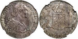 8 Реал Чили Серебро Карл IV король Испании (1748-1819)
