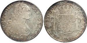 8 Реал Чили Серебро Карл IV король Испании (1748-1819)