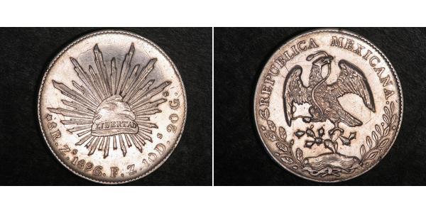 8 Реал Second Federal Republic of Mexico (1846 - 1863) Срібло 