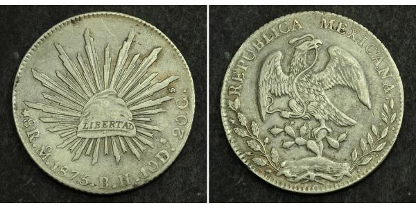 8 Реал Second Federal Republic of Mexico (1846 - 1863) Срібло 