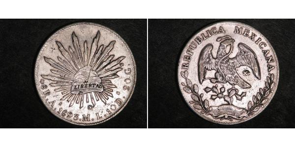8 Реал Second Federal Republic of Mexico (1846 - 1863) Срібло 