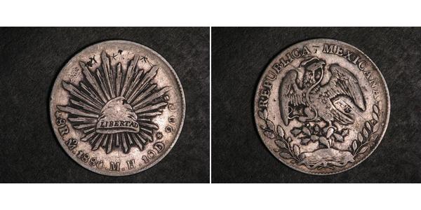 8 Реал Second Federal Republic of Mexico (1846 - 1863) Срібло 