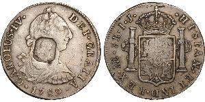 8 Реал Іспанська Імперія (1700 - 1808) Срібло Карл IV король Іспанії  (1748-1819)