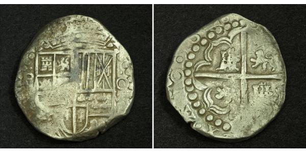 8 Реал Іспанські Колонії / Іспанія Срібло Карл IV король Іспанії  (1748-1819)