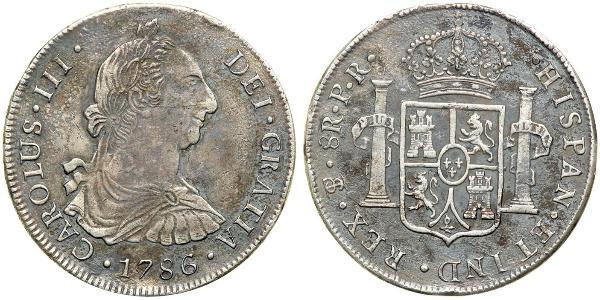 8 Реал Болівія Срібло Карл III король Іспанії (1716 -1788)