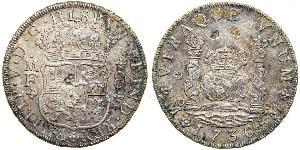 8 Реал Нова Іспанія (1519 - 1821) Срібло Філіп V король Іспанії  (1683-1746)