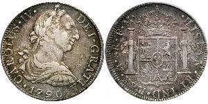 8 Реал Нова Іспанія (1519 - 1821) Срібло Карл IV король Іспанії  (1748-1819)