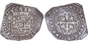 8 Реал Нова Іспанія (1519 - 1821) Срібло Філіп V король Іспанії  (1683-1746)