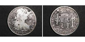 8 Реал Нова Іспанія (1519 - 1821) Срібло Карл IV король Іспанії  (1748-1819)