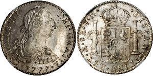 8 Реал Нова Іспанія (1519 - 1821) Срібло Карл III король Іспанії (1716 -1788)