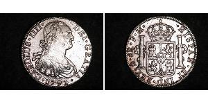 8 Реал Нова Іспанія (1519 - 1821) Срібло Карл IV король Іспанії  (1748-1819)