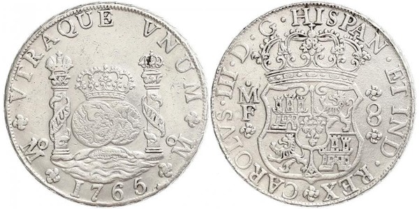 8 Реал Нова Іспанія (1519 - 1821) Срібло Карл III король Іспанії (1716 -1788)