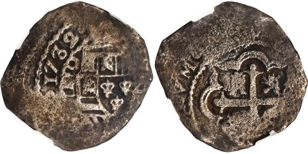 8 Реал Нова Іспанія (1519 - 1821) Срібло Філіп V король Іспанії  (1683-1746)