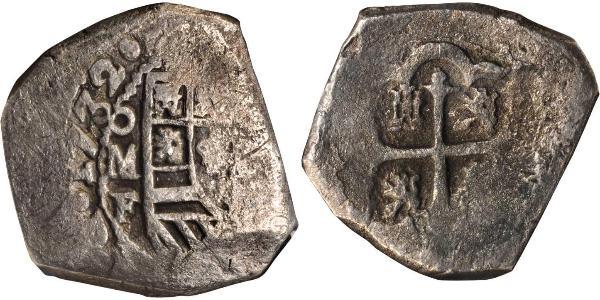 8 Реал Нова Іспанія (1519 - 1821) Срібло Філіп V король Іспанії  (1683-1746)
