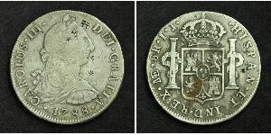 8 Реал Перу Срібло Карл III король Іспанії (1716 -1788)