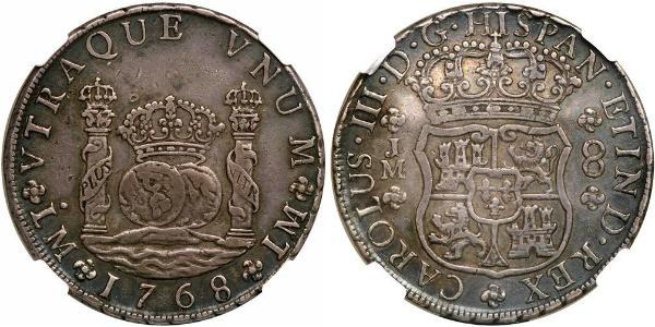 8 Реал Перу Срібло Карл III король Іспанії (1716 -1788)