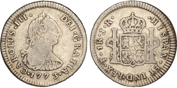 8 Реал Перу Срібло Карл III король Іспанії (1716 -1788)