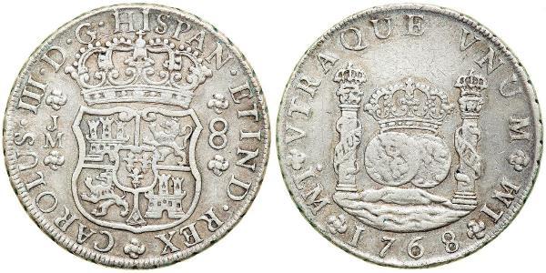 8 Реал Перу Срібло Карл III король Іспанії (1716 -1788)