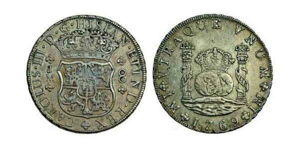 8 Реал Перу Срібло Карл III король Іспанії (1716 -1788)