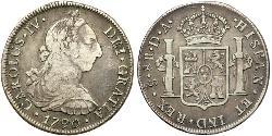 8 Реал Чилі Срібло Карл IV король Іспанії  (1748-1819)