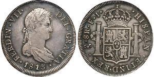 8 Реал Чилі Срібло Фердинанд VII король Іспанії (1784-1833)