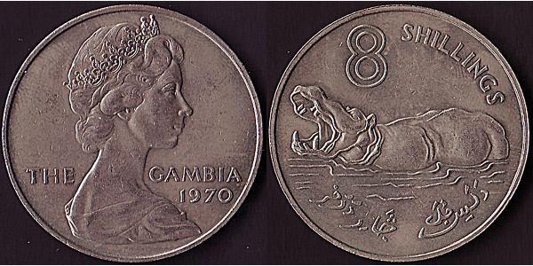 8 Шилінг Гамбія  Єлизавета II (1926-2022)