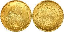 8 Эскудо Боливия Золото Карл IV король Испании (1748-1819)