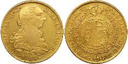 8 Эскудо Новая Испания (1519 - 1821) Золото Карл IV король Испании (1748-1819)