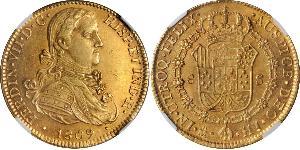 8 Эскудо Новая Испания (1519 - 1821) Золото Фердинанд VII король Испании (1784-1833)