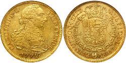 8 Эскудо Перу Золото Карл III король Испании (1716 -1788)