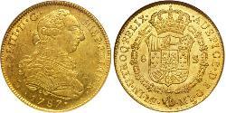 8 Эскудо Перу Золото Карл III король Испании (1716 -1788)