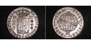 960 Reis Brésil Argent Jean VI de Portugal (1767-1826)