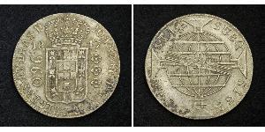 960 Reis Brésil Argent Jean VI de Portugal (1767-1826)